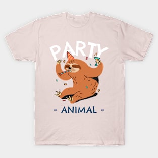 Party Animal Sloth T-Shirt